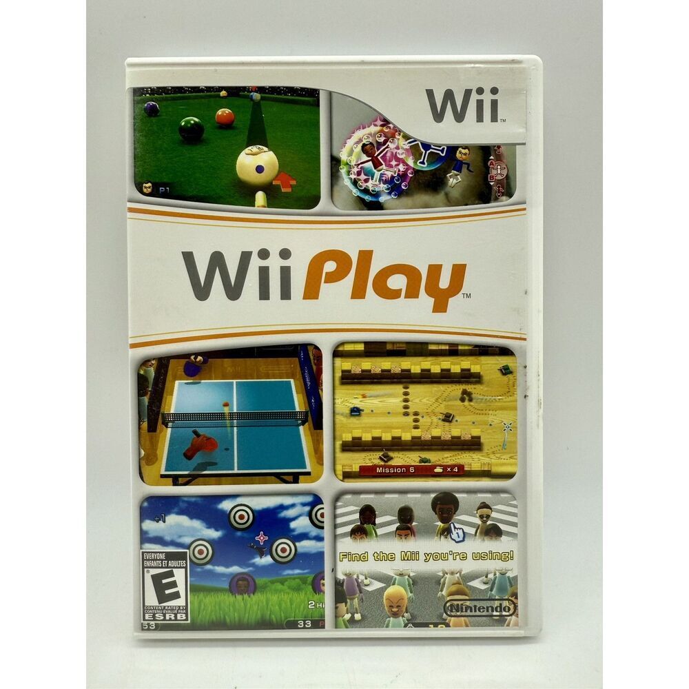 Wii Play Nintendo Wii 2007 Complete Game Case‎ Manual Tested